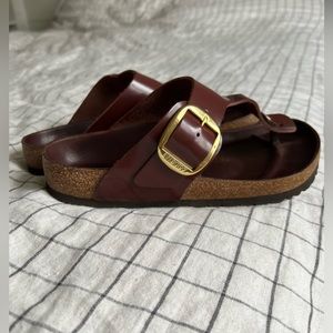 Birkenstock Gizeh Big Buckle High Shine Chocolate 38
